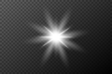 Işık efekti izole edilmiş patlama, lastik patlaması, toz çizgisi, güneş patlaması, yıldız kıvılcımı, güneş ışığı, vektör arkaplanı