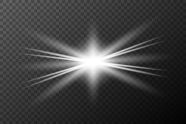 Işık efekti izole edilmiş patlama, lastik patlaması, toz çizgisi, güneş patlaması, yıldız kıvılcımı, güneş ışığı, vektör arkaplanı