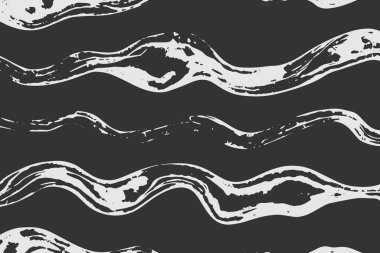 Yıkım efektli soyut arkaplan dokusu, mürekkep lekeleri, grunge. Tehlike örtüsü, kaba, kirli duvar konsepti. Siyah, gri. Yıpranmış, yıpranmış, yıpranmış. Vektör arkaplanı