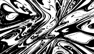 Grunge iç içe geçmiş doku, iplikler, çizgiler, tel, damarlar, monokrom. Grunge eski, detaylı siyah doku. Vektör arkaplanı