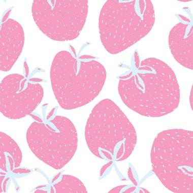 Böğürtlensiz çilek deseni. Dokulu böğürtlen. Vektör arkaplan duvar kağıdı