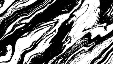 Grunge iç içe geçmiş doku, iplikler, çizgiler, tel, damarlar, monokrom. Grunge eski, detaylı siyah doku. Vektör arkaplanı