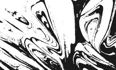 Grunge iç içe geçmiş doku, iplikler, çizgiler, tel, damarlar, monokrom. Grunge eski detaylı siyah beyaz doku. Vektör arkaplan