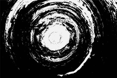 Grunge detaylı iç içe geçmiş doku, iplikler, çizgiler, tel, damarlar, monokrom. Grunge eski detaylı siyah-beyaz, gri doku. Vektör arkaplanı