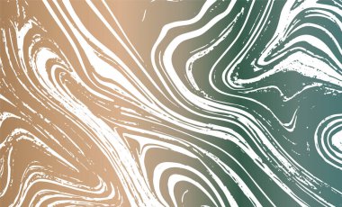 Grunge iç içe geçmiş doku, iplikler, çizgiler, teller, damarlar. Huysuz, eski, detaylı doku. Vektör arkaplanı. Kahverengi yeşil metal beyaz üzerine