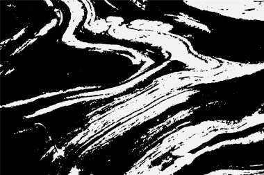 Grunge detaylı iç içe geçmiş doku, iplikler, çizgiler, tel, damarlar, monokrom. Grunge eski detaylı siyah-beyaz, gri doku. Vektör arkaplanı