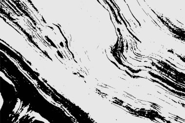 Grunge detaylı iç içe geçmiş doku, iplikler, çizgiler, tel, damarlar, monokrom. Grunge eski detaylı siyah-beyaz, gri doku. Vektör arkaplanı