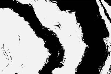 Grunge detaylı iç içe geçmiş doku, iplikler, çizgiler, tel, damarlar, monokrom. Grunge eski detaylı siyah-beyaz, gri doku. Vektör arkaplanı