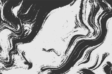 Grunge detaylı iç içe geçmiş doku, iplikler, çizgiler, tel, damarlar, monokrom. Grunge eski detaylı siyah-beyaz, gri doku. Vektör arkaplanı