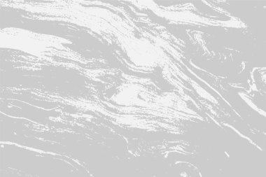 Yıkım efektli soyut arkaplan dokusu, mürekkep lekeleri, grunge. Tehlike örtüsü, kaba, kirli duvar konsepti. Beyaz, gri. Yıpranmış, yıpranmış, yıpranmış. Vektör arkaplan