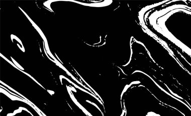 Grunge iç içe geçmiş doku, iplikler, çizgiler, tel, damarlar, monokrom. Grunge eski detaylı siyah beyaz doku. Vektör arkaplan