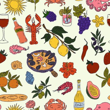 Dolce Vita koleksiyonu, Akdeniz yaşam tarzından esinlenerek canlı renk aksanlarına sahip tuhaf, pürüzsüz bir desen. El çizimi çizim biçimi