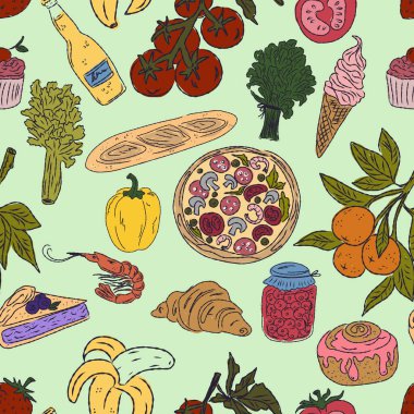 Dolce Vita koleksiyonu, Akdeniz yaşam tarzından esinlenerek canlı renk aksanlarına sahip tuhaf, pürüzsüz bir desen. El çizimi çizim biçimi