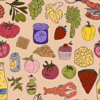 Dolce Vita koleksiyonu, Akdeniz yaşam tarzından esinlenerek canlı renk aksanlarına sahip tuhaf, pürüzsüz bir desen. El çizimi çizim biçimi