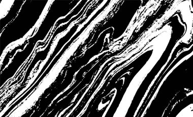 Grunge iç içe geçmiş doku, iplikler, çizgiler, tel, damarlar, monokrom. Grunge eski detaylı siyah beyaz doku. Vektör arkaplan