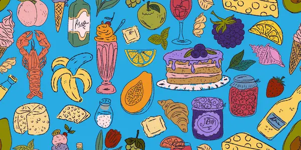 Dolce Vita koleksiyonu, Akdeniz yaşam tarzından esinlenerek canlı renk aksanlarına sahip tuhaf, pürüzsüz bir desen. El çizimi çizim biçimi