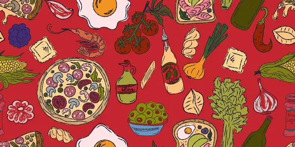 Dolce Vita koleksiyonu, Akdeniz yaşam tarzından esinlenerek canlı renk aksanlarına sahip tuhaf, pürüzsüz bir desen. El çizimi çizim biçimi