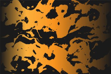 Grunge detaylı iç içe geçmiş doku, iplikler, çizgiler, kablolar, damarlar. Huysuz, eski, detaylı doku. Vektör arkaplanı. Altın ve siyah