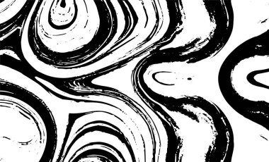 Grunge iç içe geçmiş doku, iplikler, çizgiler, tel, damarlar, monokrom. Grunge eski detaylı siyah beyaz doku. Vektör arkaplan