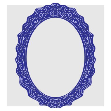 El çizimi dekoratif çerçeve karalama çizimi tarzında. Dalgalı çizgileri ve girdapları olan vektör çizimi. Kartlar, davetiyeler, posterler ya da fotoğraf dekorasyonu için mükemmel..