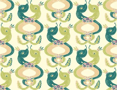 Başlıklarda birbirine dolanmış yılanlar, linocut stili, vektörsüz desen, duvar kağıdı arkaplan