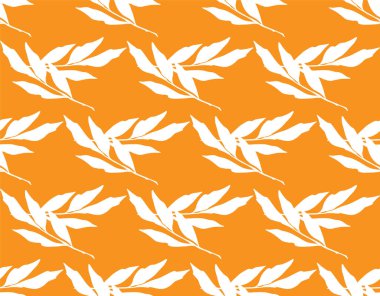 Yaprakları pürüzsüz tekrarlayan desenli dallar. Ağaç taç, tropikal egzotik orman. Botanik arkaplan, kumaş, baskı kağıdı, duvar kağıdı