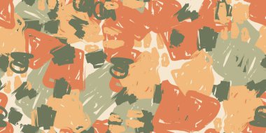 Soyut desenli, kusursuz, elle çizilmiş bir fantezi. Parlak fırça darbeleriyle parlak ve soyut bir arkaplan. Modern dışavurumcu tasarım, tekstil, paketleme, duvar kağıdı ve yaratıcı projeler için mükemmel.