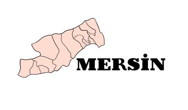 Ayrıntılı Vektör Haritası ile Mersin Eyaletinin Bölgelerini Keşfedin