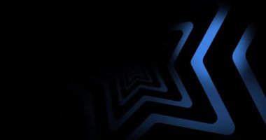 Yıldızlar siyah arkaplanda renk ışıklarında dönerler. DJ, dans, kulüp, Noel, doğum günü partisi, Noel, müzik vs. için kullanılabilir.