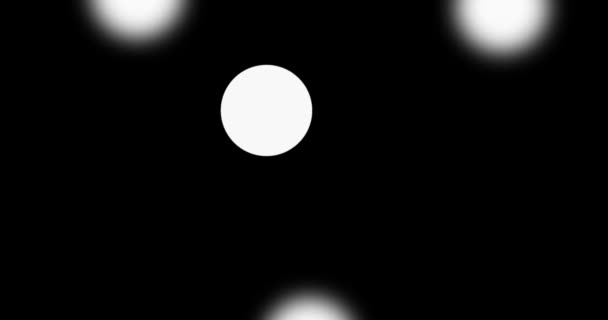 Animace Pomalu Padajícího Sněhu Černém Pozadí Svislý Výstřel — Stock video
