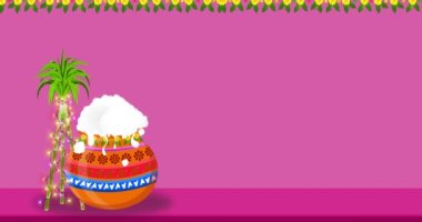 Happy Pongal Festival Greetings Video. Translate Happy Pongal Tamil Text.