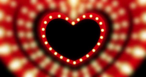 Графічна Анімація Серцелюбна Анімація День Святого Валентина Зворушує Серце Анімоване — стокове відео