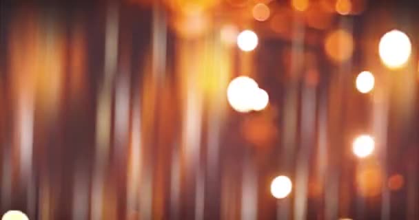 Светящиеся Линии Огни Абстрактного Фона Движения Анимированным Боке Светящимся Светом — стоковое видео