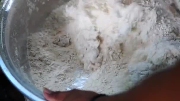 Indonesien Frittiertes Knuspriges Huhn Zubereiten Zubereitung Von Frittiertem Hühnchen Street — Stockvideo