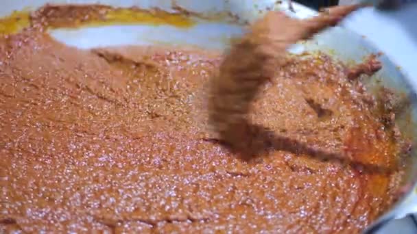 Chef Stir Fry Mie Aceh Seasoning Wok Tatakan Indonesia — Stock Video
