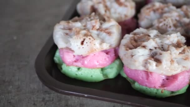 케이크 Bikang Cake Carabikang 인도네시아의 케이크중 — 비디오