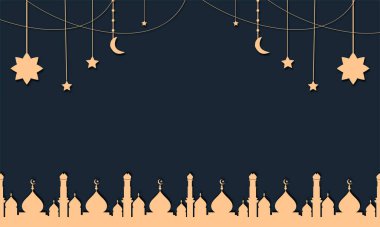 ramadan kareem background banner vector set with luxury ornament ramadan eid mubarak background