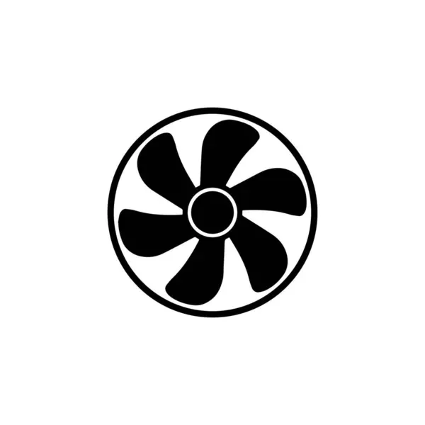 stock vector Fan Blade Silhouette. Vector icon.