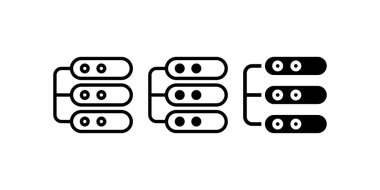 Sunucu bağlı simge. Vektör illüstrasyon tasarımı.