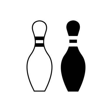 Bowling lobutları. Vektör simgesi tasarımı.