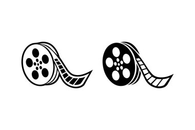 Film makarası. Vektör simgesi tasarımı.