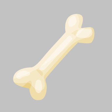 Bone for dog. Vector cartoon illustraion. Isolated on white. clipart