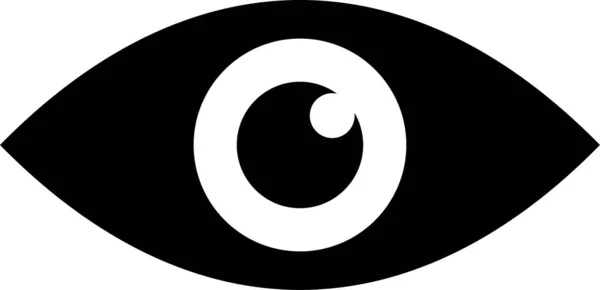 Icona Dell Occhio Simbolo Della Vista Occhio Scansione Della Retina — Vettoriale Stock