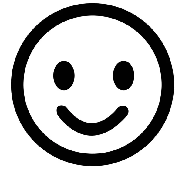 Smiley Face Happy Pozitivní Emoji Ikona Pozitivní Výraz Obličeje Tváří — Stockový vektor