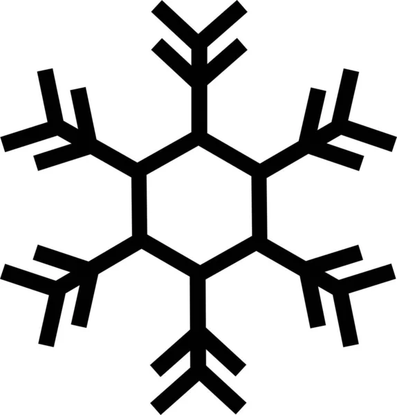 Χιόνι Νιφάδα Χειμώνα Διάνυσμα Εικονίδιο Σύμβολο Πτώσης Χιονιού Σημάδι Φωτιάς — Διανυσματικό Αρχείο