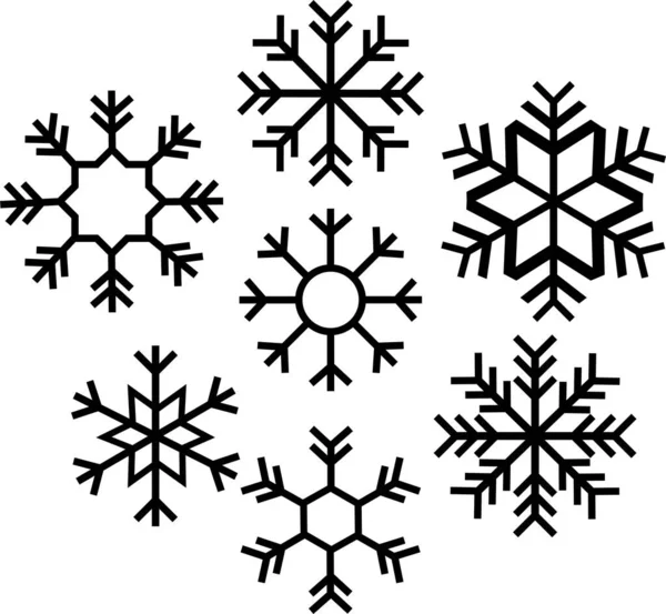 Ορισμός Εικονιδίου Διάνυσμα Χειμώνα Νιφάδα Χιονιού Σύμβολο Πτώσης Χιονιού Ομάδας — Διανυσματικό Αρχείο