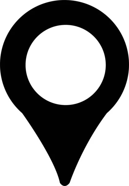 Standort Symbol Karte Pin Zeichen Standort Pin Ort Markierung Kartenzeiger — Stockvektor