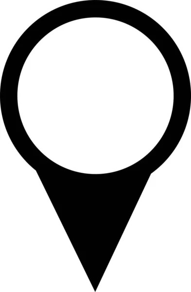 Icono Ubicación Señal Mapa Pin Lugar Pin Lugar Marcador Icono — Archivo Imágenes Vectoriales