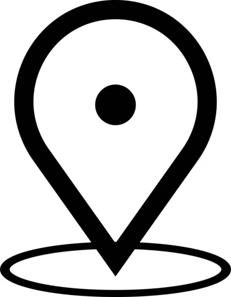 Icona Della Posizione Mappa Pin Segno Posizione Pin Segnaposto Mappa — Vettoriale Stock