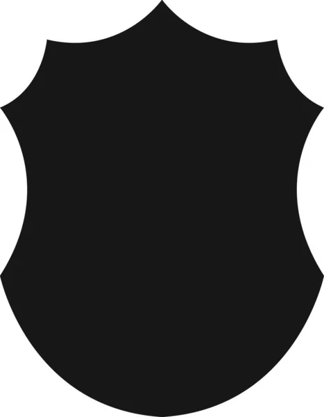 Icono Del Escudo Protege Seguridad Del Escudo Símbolo Calidad Placa — Vector de stock